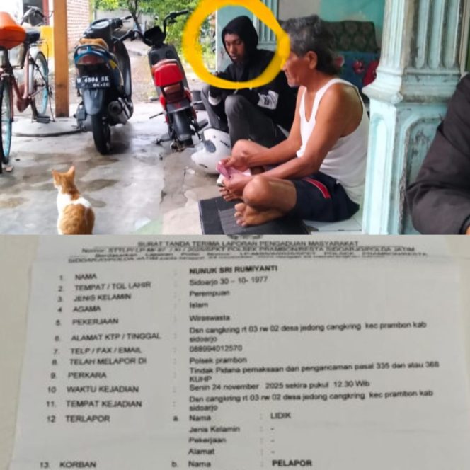 
 ‎Penagih Bank Titil Ancam Nasabah dengan Pisau di Prambon, Sidoarjo Jawa Timur Viral