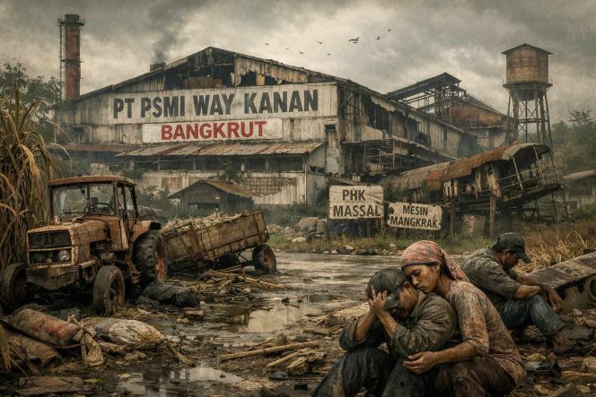 
 Terancam tutup ! Pabrik gula psmi way kanan di ujung tanduk * * petani menangis , ribuan buruh terancam kelaparan *