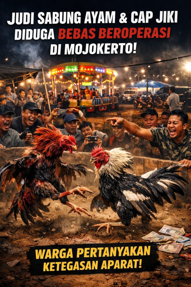 
 Warga lolawangan resah , praktik judi sabung ayam dan cap jiki di duga bebas beroperasi tiap hari