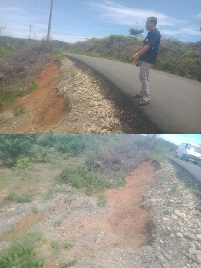 
 Pembuatan Siring Gajah PT BIO Yang Dikelola PT SIL Menjadi Penyebab Akses Salah Satu Jalan Kabupaten Benteng Mengalami Kerusakan dan Keretakan