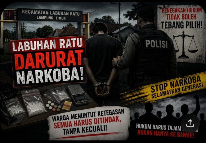 
 Kecamatan labuhan ratu darurat narkoba : di duga camat tutup mata tutup telinga