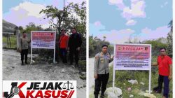 Polsek Klapanunggal Pasang Papan Imbauan di Lokasi Galian C, Ingatkan Penambang Patuhi Ketentuan Perizinan