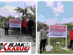 Polsek Klapanunggal Pasang Papan Imbauan di Lokasi Galian C, Ingatkan Penambang Patuhi Ketentuan Perizinan