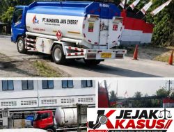 Sebuah Mobil Tangki Berwarna Biru – Putih PT. Mahawira Jaya Energi, Diduga Membawa Solar Masuk Ke PT. MPS Kecamatan Klapanunggal.